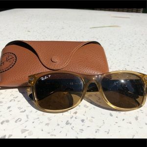 Ray Ban wayfarer sunglasses gold tone